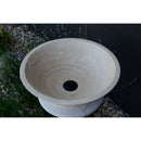 HANDCRAFTED LIGHT BEIGE TRAVERTINE SINK