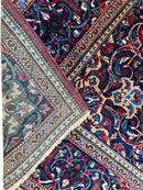 Antique Persian Kashan Debir Rug – 4’3” x 6’4” – Circa 1920s – Hand-Knotted Fine Wool