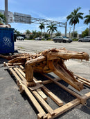 Alligator Statue 260x120x66 Cm – Teak Wood