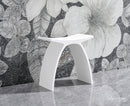 ARCSTONE 17"  Freestanding Solid Surface Bathstool
