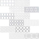 Abani stak 11.81x11.81 honed marble meshmounted mosaic tile SMOT-ABANI-2X6H product shot top view