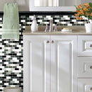 Absolute black 2x12 polished granite rail molding wall tile THDW1-MR-BLA product shot wash basin view 2