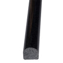 Absolute black pencil molding 34x12 polished granite wall tile THDW1-MP-BLA product shot profile view 2