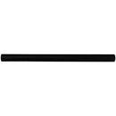 Absolute black pencil molding 34x12 polished granite wall tile THDW1-MP-BLA product shot single tile top view