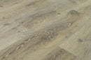 WPC Vinyl Rigid Core 9" Width 60" RL 8.5mm Thick, 1.5mm IXPE Akaroa Ash Romulus Floors - Mazzia Collection angle view