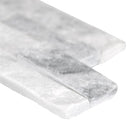 Alaska Gray Mini Ledger Panel 4.5"x16" Natural Marble Wall Tile LPNLMALAGRY4.516-MINI product shot profile view