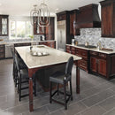 Alaska Gray Mini Ledger Panel 4.5"x16" Natural Marble Wall Tile LPNLMALAGRY4.516-MINI product shot room view
