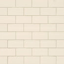 Almond glossy glazed ceramic wall tile msi collection NALMGLO3X6 product shot multiple tiles top view