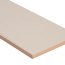 Almond glossy glazed ceramic wall tile msi collection NALMGLO4X16 product shot one tile profile view