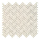 Almond Glossy Herringbone 11.45"x12.63"  Porcelain Mosaic Tile - MSI Collection product shot tile view 4