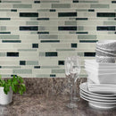 Anacapri blend interlokcing 12 in x 12 in glass meshmounted mosaic tile SMOT-GLSBIL-ANA6MM product shot closeup view