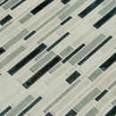 Anacapri blend interlokcing 12X12 glass mesh mounted mosaic tile SMOT-GLSBIL-ANA6MM product shot multiple tiles angle view
