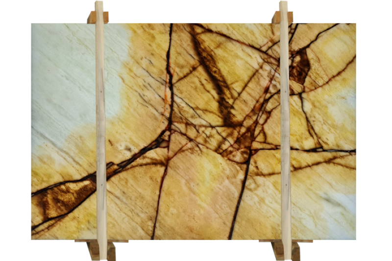 Agora light beige marble slabs polished 2cm with backlight front view