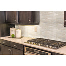 Angora subway 1181x1181 polished marble mesh mounted mosaic tile SMOT-ANGORA-2X6P product shot kitchen view