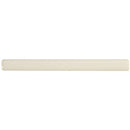Antique white 0.625x6 matte ceramic quarter round molding floor and wall tile SMOT-PT-QTRRD-AW5/8X6 product shot side view