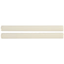 Antique white 0.625x6 matte ceramic quarter round molding floor and wall tile SMOT-PT-QTRRD-AW5/8X6 product shot side view 2moldings