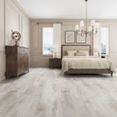 Laminate Hardwood 7.75" Wide, 72" RL, 12mm Thick Textured Summa Antique Pearl Floors - Mazzia Collection product shot living room view
