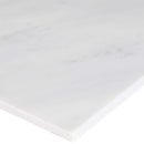 Arabescato carrara 12 x 12 honed marble floor and wall tile TARACAR1212H product shot profile view