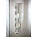Arabescato carrara basket weave 12X12 honed marble mesh mounted mosaic tile SMOT-ARA-BWP product shot bath view