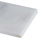 Arabescato carrara beveled 3 x 6 honed marble floor and wall tile TARACAR36H product shot profile view