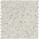 Arabescato carrara hexagon 11.1X11.5 honed marble mesh mounted mosaic tile SMOT-ARA-1HEX product shot multiple tiles angle view