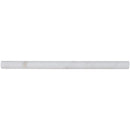 Arabescato carrara pencil molding 34x12 honed marble wall tile SMOT-PENCIL-ARA product shot single tile top view molding