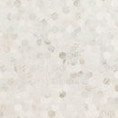 Arabescato venato white 11.73x12 marble 2 hexagon honed mesh mounted mosaic tile SMOT-ARAVEN-2HEXH product shot wall view