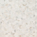 Arabescato venato white cube 11.73x13.47 honed marble mesh mounted mosaic tile SMOT-ARAVEN-CUBEH product shot wall view
