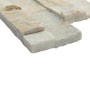 Arctic golden split face ledger panel 6X24 quartzite wall tile LPNLQARCGLD624 product shot profile view