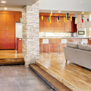 Arctic golden split face ledger panel 6X24 quartzite wall tile LPNLQARCGLD624 product shot wall view