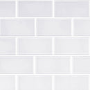 Arctic ice 3x6 glossy glass white subway tile SMOT-GL-T-AI36 product shot multiple tiles top view