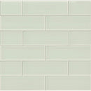 Arctic ice 4x12 glossy glass white subway tile SMOT-GL-T-AI412 product shot multiple tiles top view