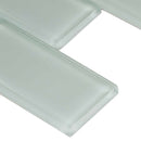Arctic ice subway 12X12 glass mesh mounted mosaic tile SMOT GLSST AI8MM product shot profile view