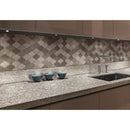 Arctic storm arabesque 12X12.6 multi finish honed marble mesh mounted mosaic tile SMOT-AS-ARABESQUE product shot kitchen view
