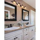 Arctic storm interlocking 12X12 honed marble mesh mounted mosaic tile SMOT-AS-ILH product shot kitchen view