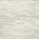 Arctic white splitface mini ledger corner 4.5X9 natural marble wall tile LPNLQARCWHI4.59COR MINI product shot multiple tiles top view