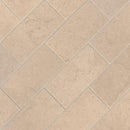 Aria cremita 12X12 polished porcelain mesh mounted mosaic tile NARICRE2X4P product shot multiple tiles angle view