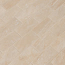 Aria oro 12X12 polished porcelain mosaic tile NARIORO2X4P product shot multiple tiles angle view