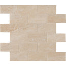 Aria oro 12X12 polished porcelain mosaic tile NARIORO2X4P product shot multiple tiles close up view