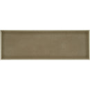 Artisan taupe 4x12 glossy ceramic brown subway tile SMOT-PT-ARTA412 product shot single tile top view