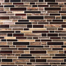 Artista interlocking 11.81x11.81 glass mesh mounted mosaic wall tile SMOT-GLSIL-ARTISTA8MM product shot multiple tiles top view