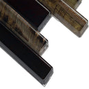 Artista interlocking 11.81x11.81 glass mesh mounted mosaic wall tile SMOT-GLSIL-ARTISTA8MM product shot profile view