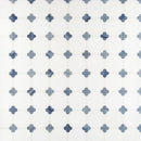 Azula floret 12X12 polished marble mesh mounted mosaic tile SMOT-AZULA-FLORP product shot multiple tiles top view