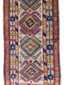 Antique Persian Lambran Runner Rug - 2'5" x 15'7" - Handwoven Wool, Circa 1930s