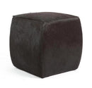 Modern Hide Square Pouf