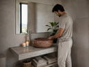 Red Travertine Vessel Sink