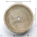 Light Travertine Vessel Sink