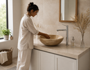 Light Travertine Vessel Sink