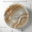 Orange Onyx Vessel Sink