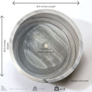 Gray Marmara Cylinder Sink 16.5"